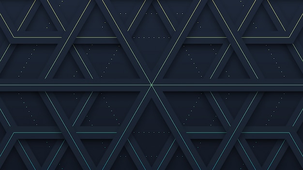 Fondo de corte de papel de patrón geométrico negro