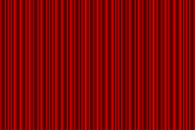 Fondo de cortina de escenario rojo