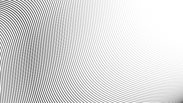 Fondo sin costuras abstracto con línea de curva dinámica imagen vectorial de papel de pared para telón de fondo o presenta
