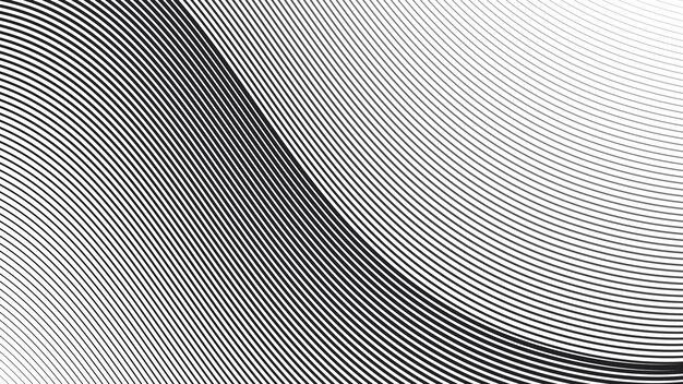 Fondo sin costuras abstracto con línea de curva dinámica imagen vectorial de papel de pared para telón de fondo o presenta