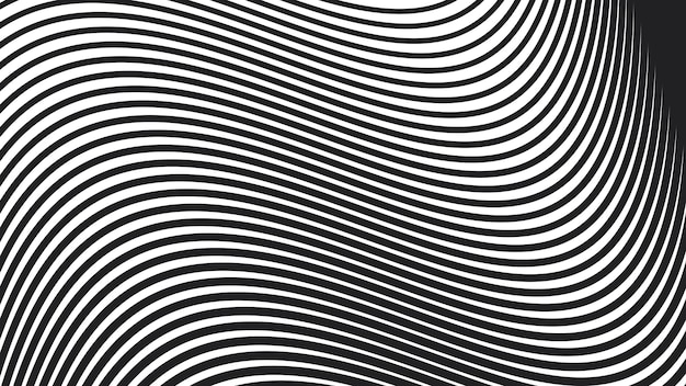Fondo sin costuras abstracto con línea de curva dinámica imagen vectorial de papel tapiz para el fondo