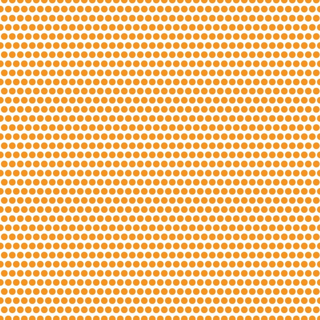 fondo sin costuras con círculos patrón sin costuras rectangular con puntos naranjas sobre fondo blanco