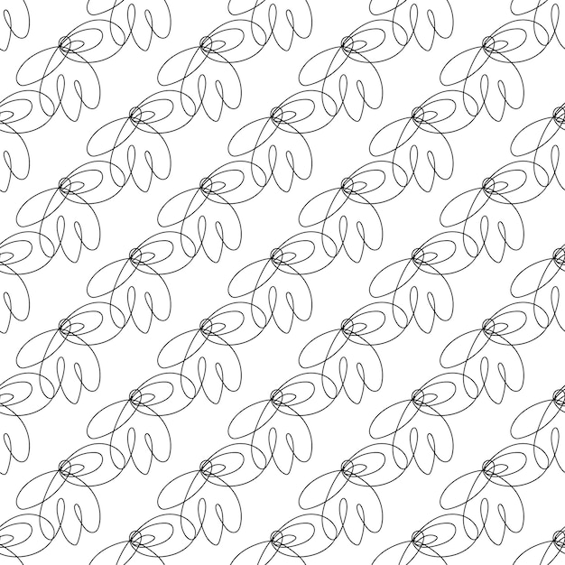 Fondo sin costuras con elementos dibujados a mano Textura vectorial