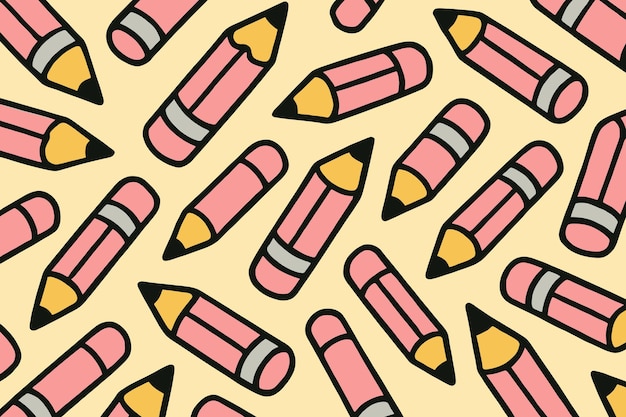Fondo sin costuras de lápiz rosa y amarillo