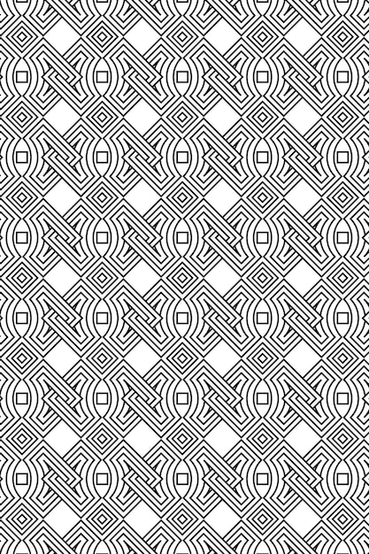 Fondo sin costuras con patrón geométrico negro