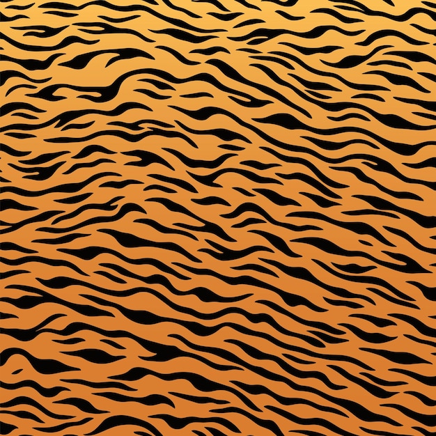 Vector fondo sin costuras de piel de tigre animal