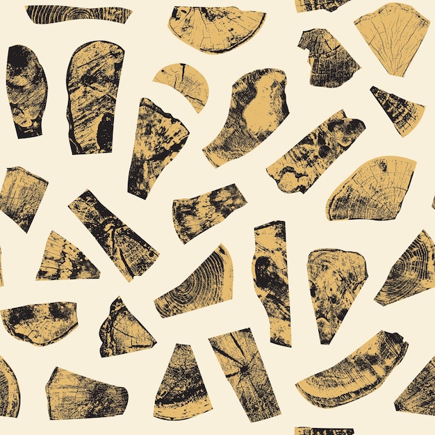 Fondo sin costuras con piezas de madera