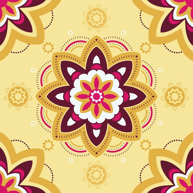 El fondo sin costuras de Rangoli