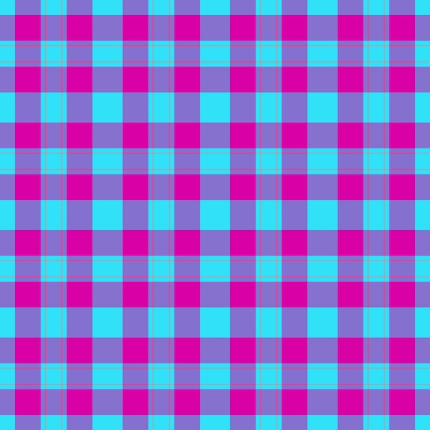 Fondo sin costuras de tela a cuadros con textura de tartan a cuadros vectoriales