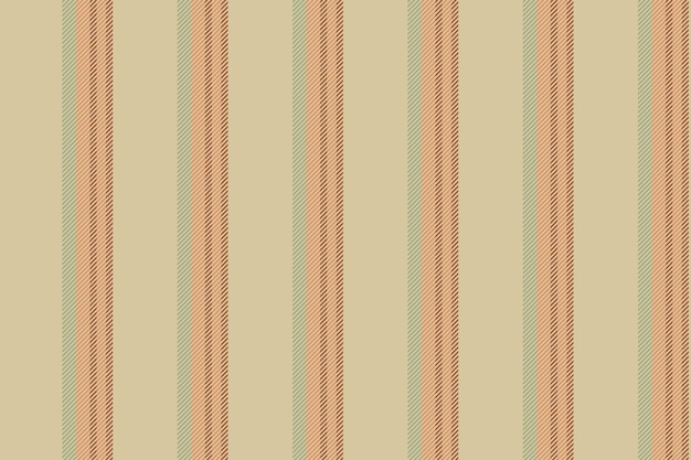 Fondo sin costuras vertical de líneas de rayas vectorial con un patrón textil de textura de tela en colores claros y naranjas