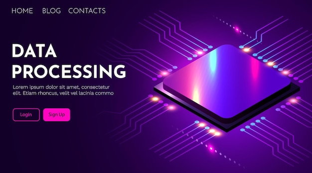 Fondo de CPU o microprocesador Industria electrónica o concepto de inteligencia artificial