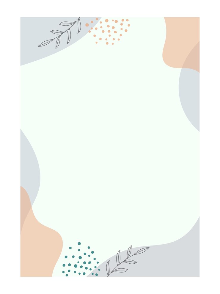 Vector fondo creativo abstracto geométrico moderno con flores página de cartel vacía para imprimir