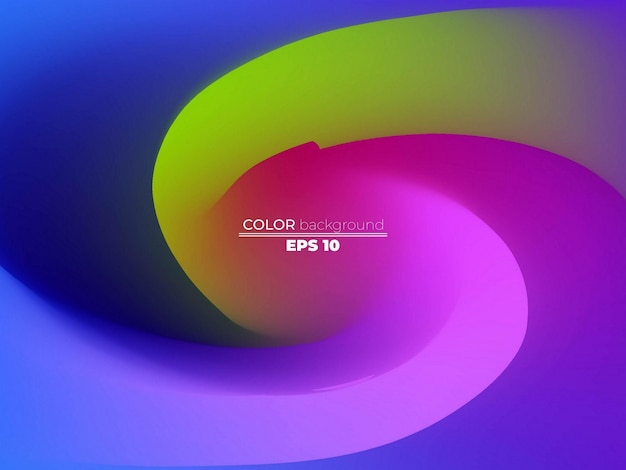 Fondo creativo de colores abstractos líneas multicolores que vienen del centro EPS generativo
