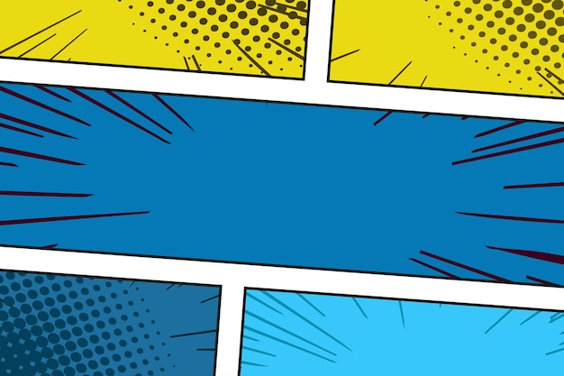 Fondo creativo de cómics para carteles, folletos y vectores de diseño web