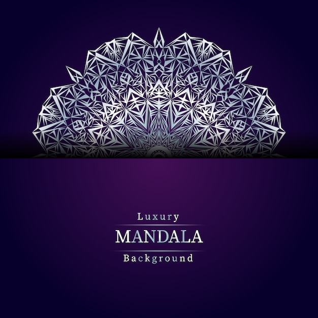 Vector fondo creativo de lujo mandala