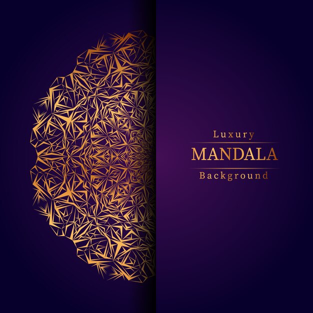 Fondo creativo de lujo mandala