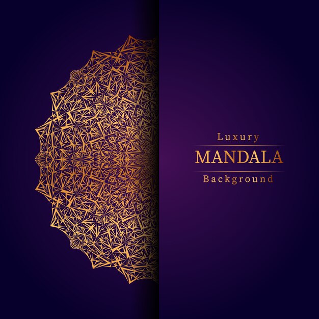 Fondo creativo de lujo Mandala