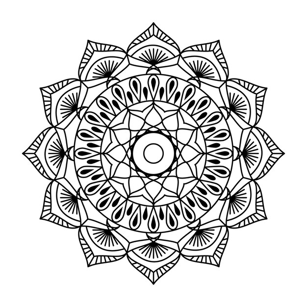 Vector fondo creativo de lujo mandala