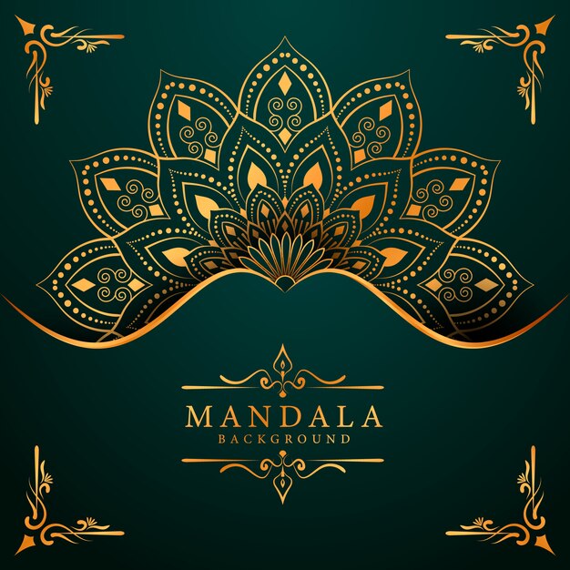 Fondo creativo de lujo mandala