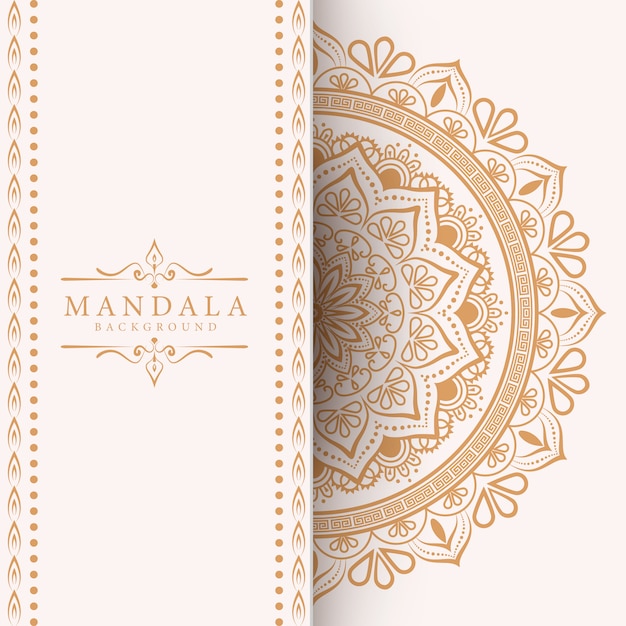 Vector fondo creativo de lujo mandala