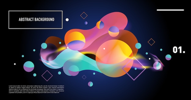 Fondo creativo de moda gradiente geométrico de formas