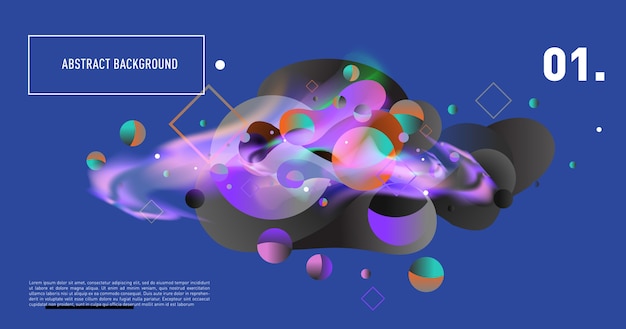 Fondo creativo de moda gradiente geométrico de formas