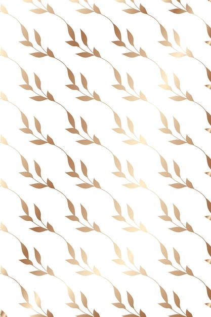 Fondo creativo con patrón de hoja dorada sin costuras