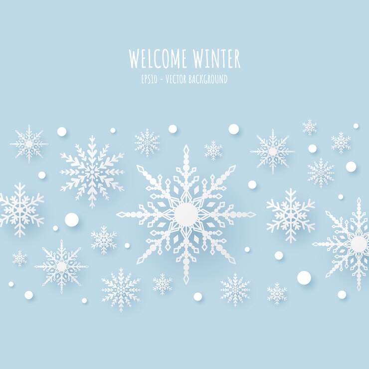 Fondo de cristal de copo de nieve de atmósfera fresca