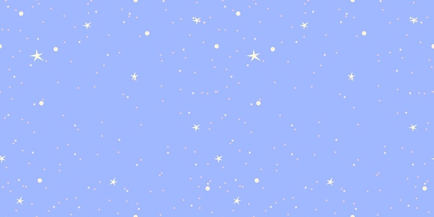 Fondo cuadrado sin costuras con cielo nocturno y estrellas para imprimir en tarjetas textiles y papel tapiz