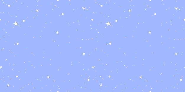 Fondo cuadrado sin costuras con cielo nocturno y estrellas para imprimir en tarjetas textiles y papel tapiz