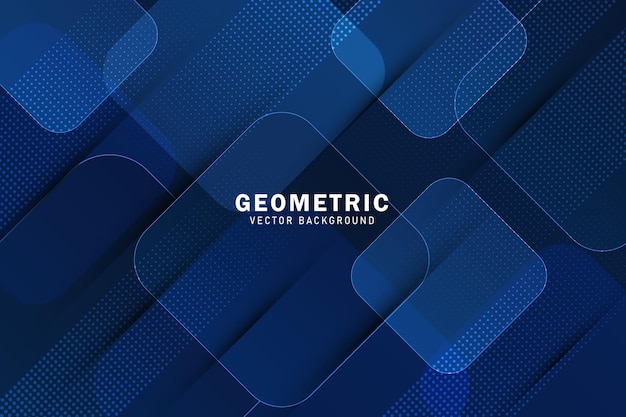 Fondo cuadrado geométrico azul oscuro abstracto