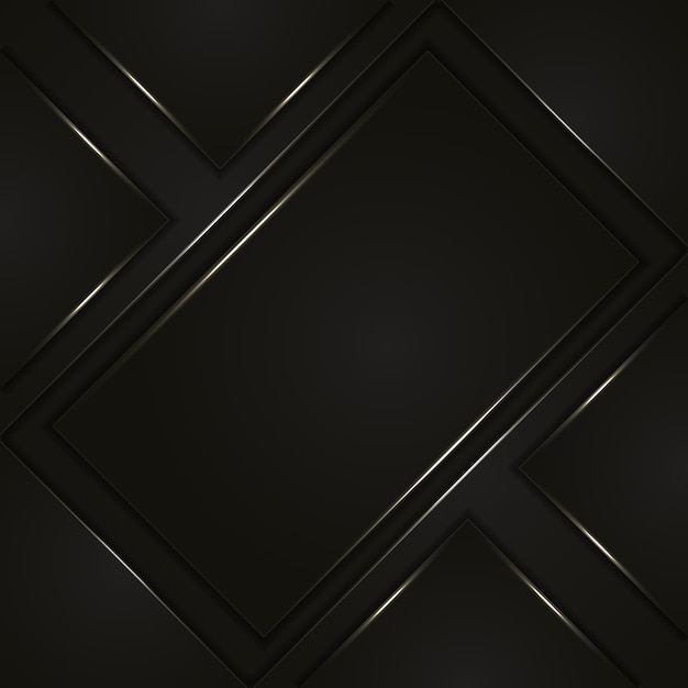 Vector fondo cuadrado moderno de lujo con forma abstracta geométrica