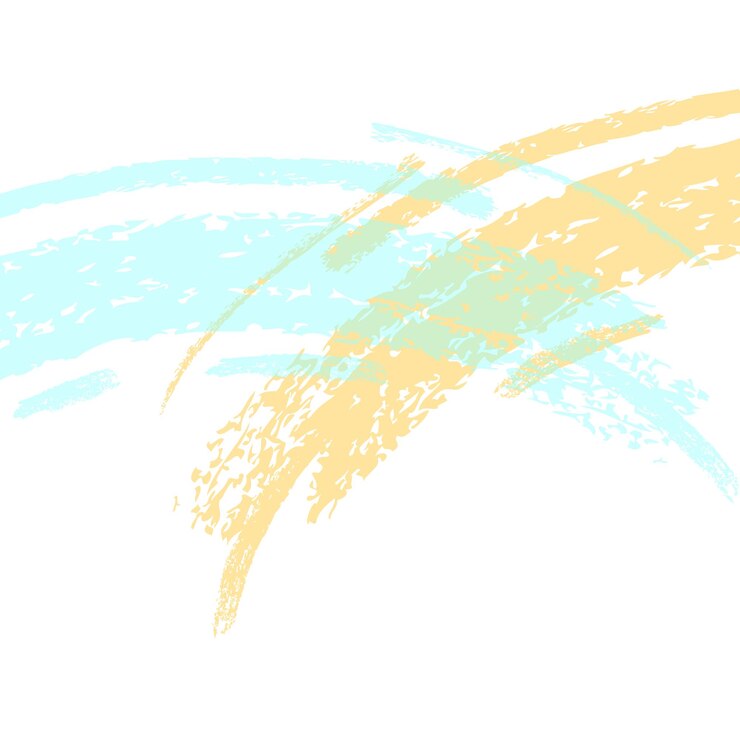 Vector fondo cuadrado simple dibujo a mano con lápiz vectorial marco de boceto verde azul naranja blanco