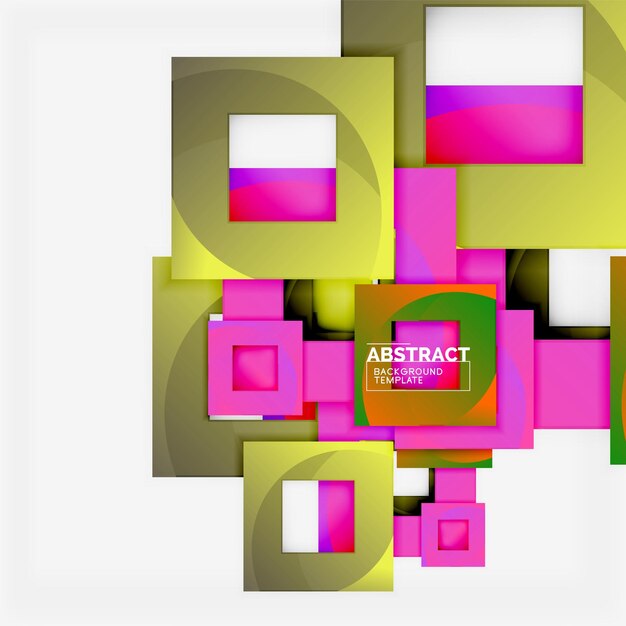 Fondo cuadrados abstractos plantilla mínima geométrica
