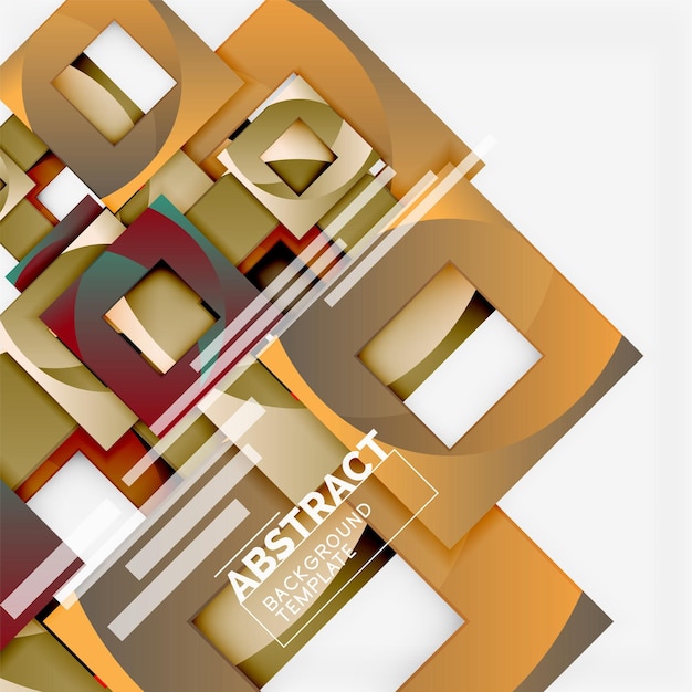 Fondo cuadrados abstractos plantilla mínima geométrica