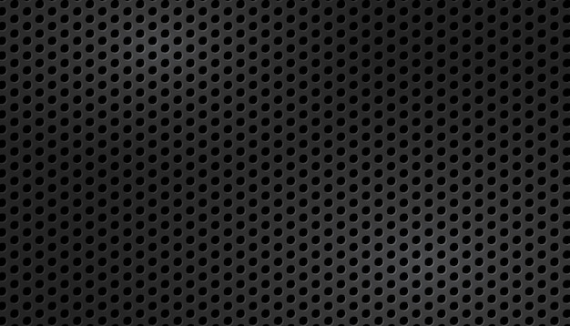 Fondo de cuadrícula de círculo negro en 3D