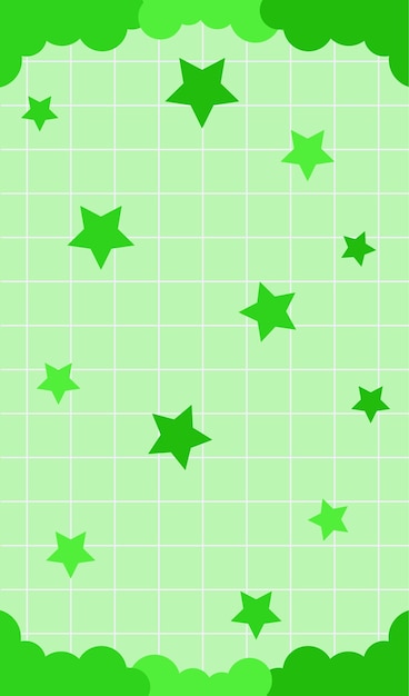 El fondo de la cuadrícula con estrellas Vector