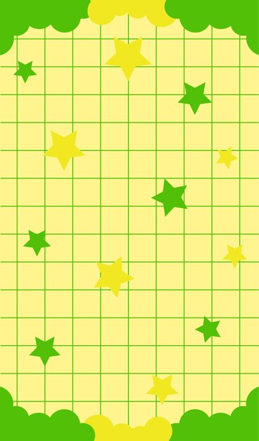 El fondo de la cuadrícula con estrellas Vector