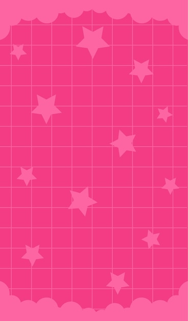 El fondo de la cuadrícula con estrellas Vector