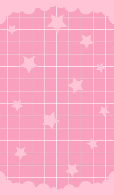 El fondo de la cuadrícula con estrellas Vector