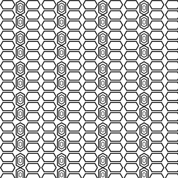 Fondo de cuadrícula hexagonal abstracta con arte digital de ilusión óptica repetitiva