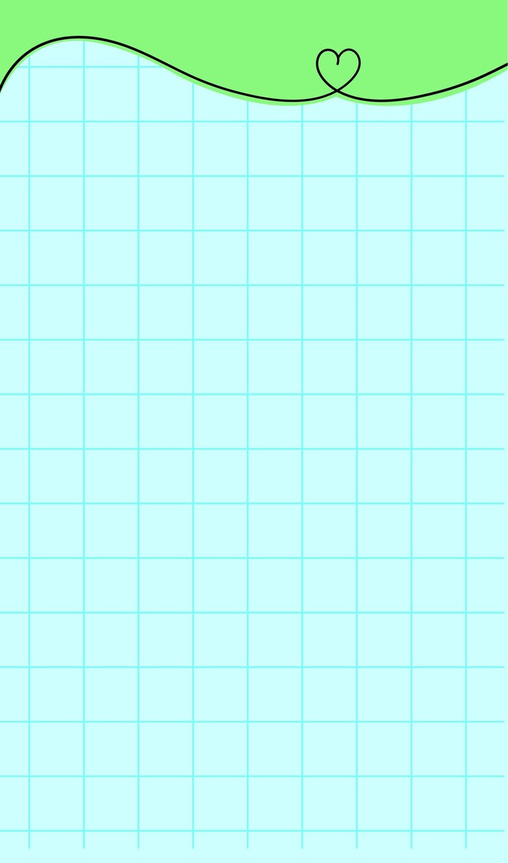 Vector fondo de cuadrícula lindo con vector de corazones