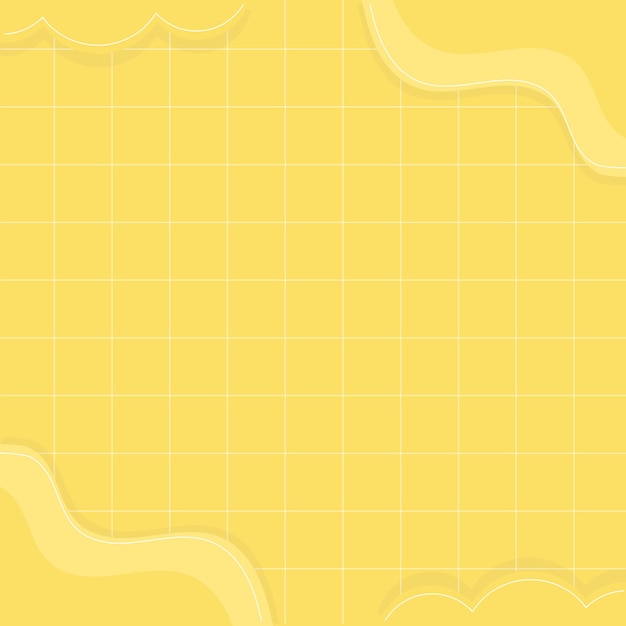 Fondo de la cuadrícula de ondas amarillas