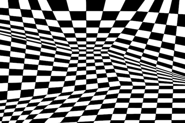 Fondo cuadriculado distorsionado abstracto