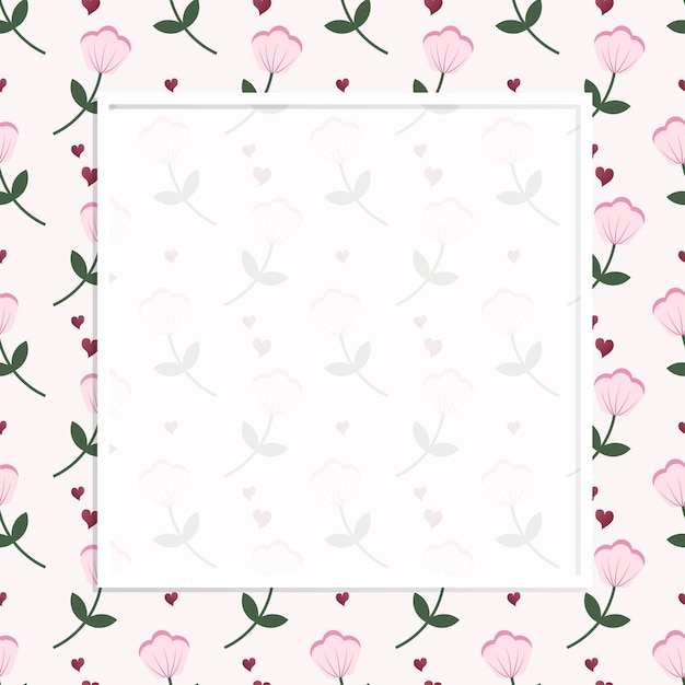 El fondo del cuadro floral de la libreta y el bloc de notas de Kawaii