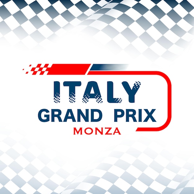 Fondo a cuadros del Gran Premio de Italia