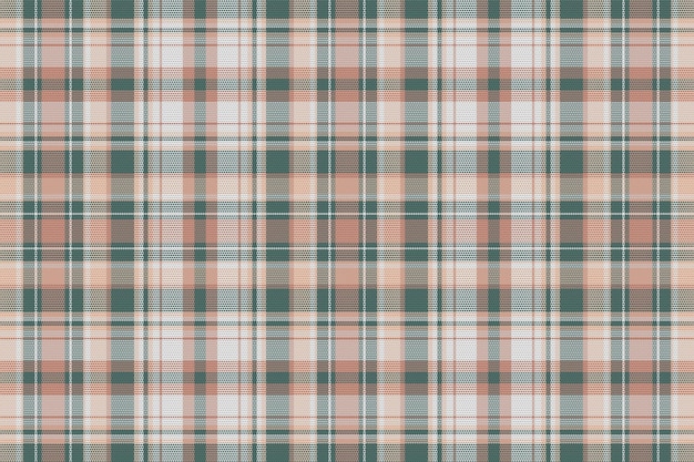 Fondo de cuadros de tartán sin costuras con color vintage. ilustración vectorial