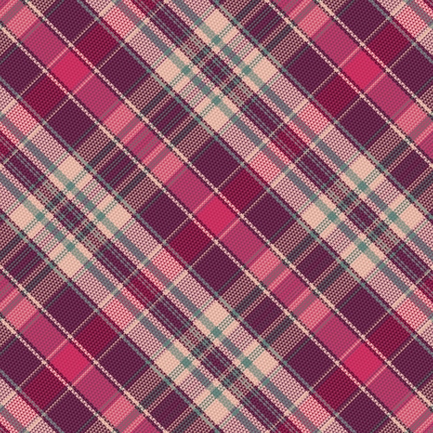 Fondo de cuadros de tartán sin costuras con color vintage. ilustración vectorial