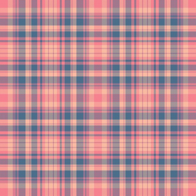 Fondo de cuadros de tartán sin costuras con color vintage. ilustración vectorial