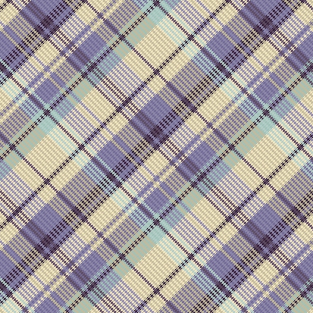 Fondo de cuadros de tartán sin costuras con color vintage. ilustración vectorial